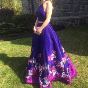Rachel Allan 2 Piece Prom Dress